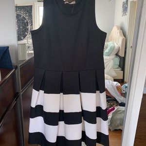 Black and White Mini Dress